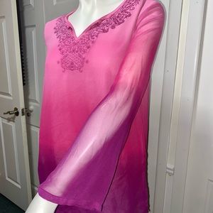 Pink and Purple Size Small blouse